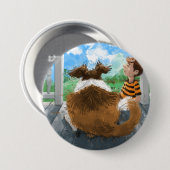 Sheldon en David ontspannen Ronde Button 7,6 Cm (Voorkant /achterkant)
