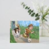 Sheldon en Davie Adventure Briefkaart (Staand voorkant)