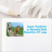 Sheldon en Davie Adventure Etiket (Insitu)