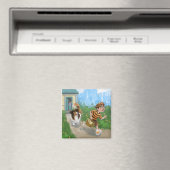 Sheldon en Davie Adventure Magneet (Insitu (Vaatwasser))