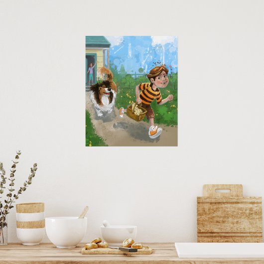 Sheldon en Davie Adventure Poster (Keuken)