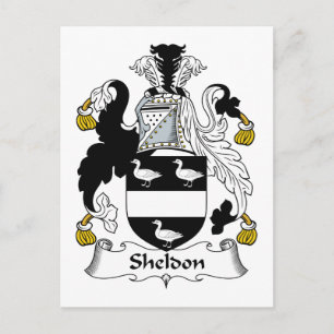 Sheldon Family Crest Briefkaart