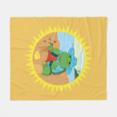 Sheldon on the Beach Fleece Deken (Voorkant (Horizontaal))