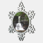 Sheldon Reynolds Herfsten, kerstversiering Tin Sneeuwvlok Ornament (Rechts)