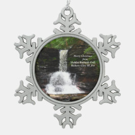 Sheldon Reynolds Herfsten, kerstversiering Tin Sneeuwvlok Ornament