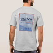 Sheldon voor Burgemeester Grey Mannen T-shirt (Achterkant)
