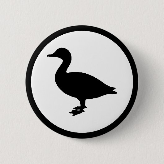 Sheldrake Duck Ronde Button 5,7 Cm (Voorkant)