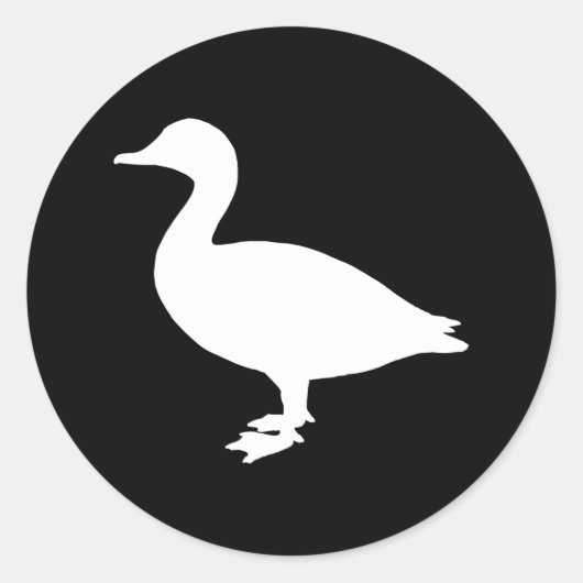 Sheldrake Duck Ronde Sticker (Voorkant)