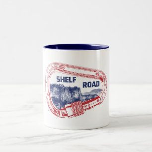Shelf Road Klim Carabiner Tweekleurige Koffiemok