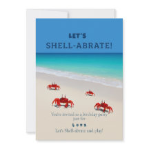 Shell-abrate ! - Invitation d'anniversaire des fil