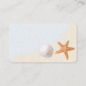 Shell Beach Bruiloft Informatie Kaarten (Achterkant)