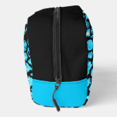 Shell- Black Splash- Aqua Blue Toilettas Toilettasje (Rechts)