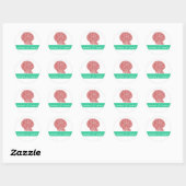 Shell Bride Groom Noms Stickers Mariage (Feuille)