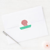 Shell Bride Groom Noms Stickers Mariage (Enveloppe)