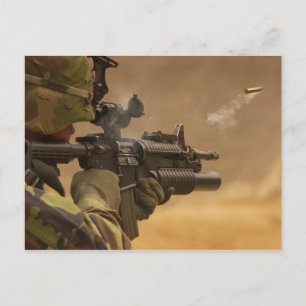 Shell Casing Fired van een M-4 rifle Briefkaart