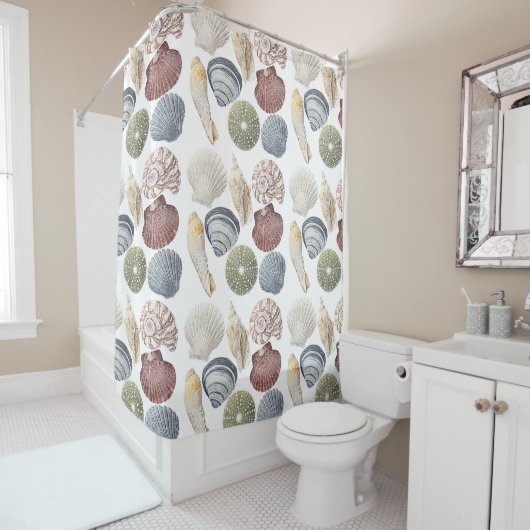 Shell Coastal Shower Curtain Douchegordijn (In situ)