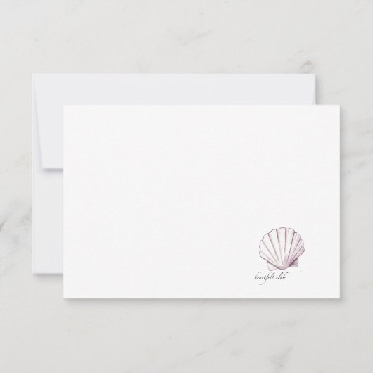 Shell Collectie RSVP Kaartje (Achterkant)