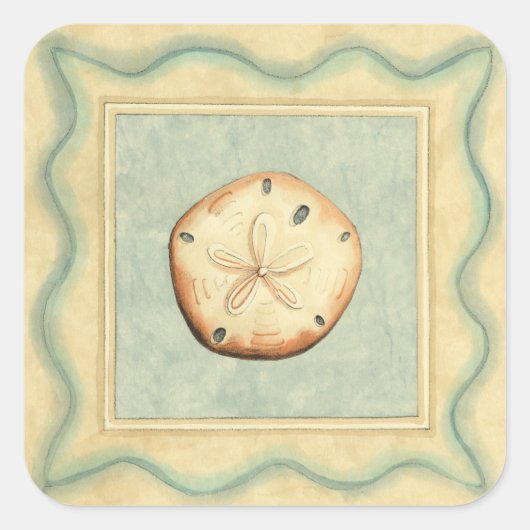 Shell Collector Vierkante Sticker (Voorkant)