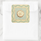 Shell Collector Vierkante Sticker (Tas)