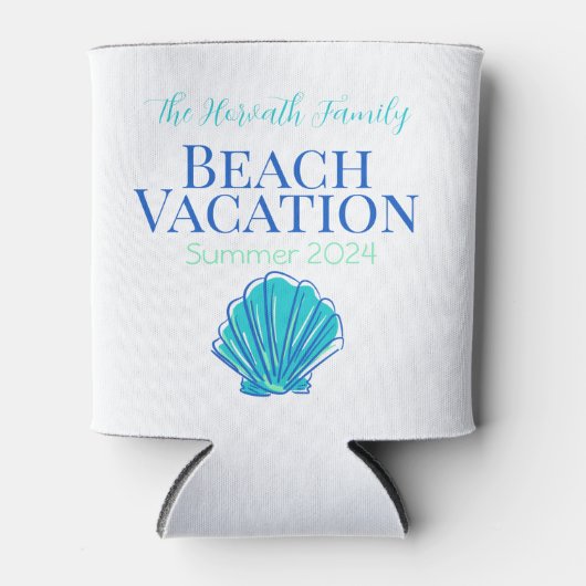 Shell Custom Beach Cruise Reunion Vakantie Blikjeskoeler (Voorkant)