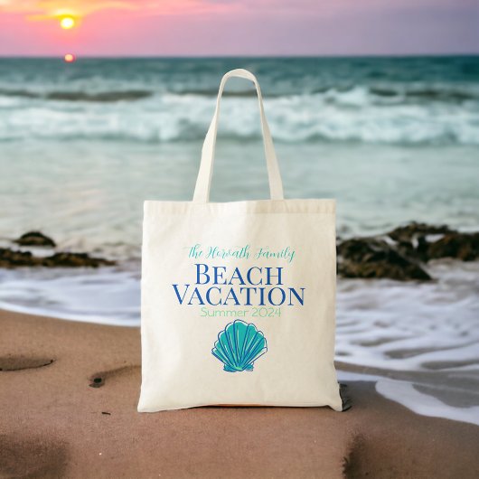 Shell Custom Beach Cruise Reunion Vakantie Tote Bag