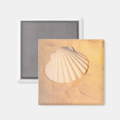 Shell dat in zand Lakt Magneet (Voorkant / Achterkant)