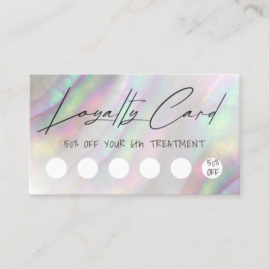 Shell Design Loyalty Card Visitekaartje (Voorkant)