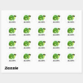 Shell-ebrate Grappige Tortoise Dierlijke Pun Ronde Sticker (Vel)