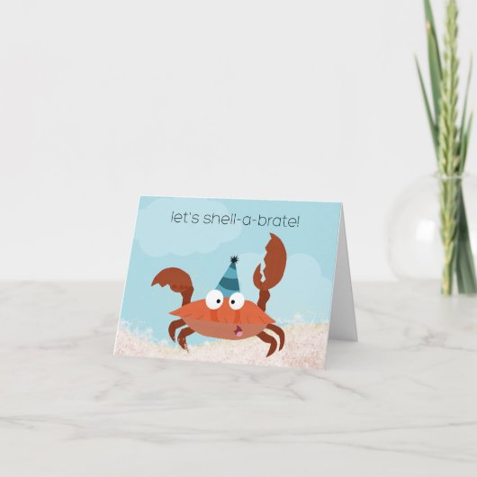 Shell-ebrate Verjaardag Kaart (Voorkant)