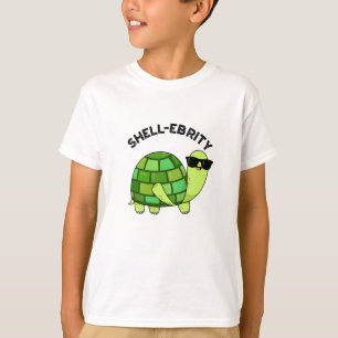 Shell-ebrity Funny Celebrity Tortoise Pun T-shirt
