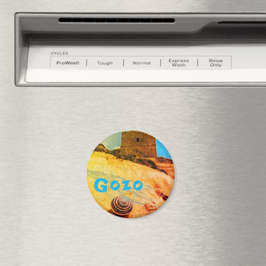 Shell en Tower, Gozo, Malta Magneet (Insitu (Vaatwasser))