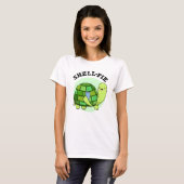 Shell-fie Funny Tortoise Selfie Pun T-shirt (Voorkant volledig)