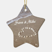 Shell Heart Beach Ornament (Links)