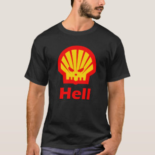 Shell Hell_Parody Logo Automotive T-shirt