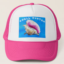 Shell Hunter Conch Shell Trucker Hoed