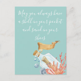 Shell in uw proefthema voor zakdoekjes briefkaart