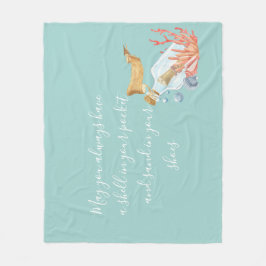 Shell in uw proefthema voor zakdoekjes fleece deken