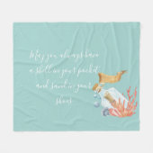 Shell in uw proefthema voor zakdoekjes fleece deken (Voorkant (Horizontaal))