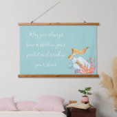 Shell in uw proefthema voor zakdoekjes hangend wandkleed (Slaapkamer)