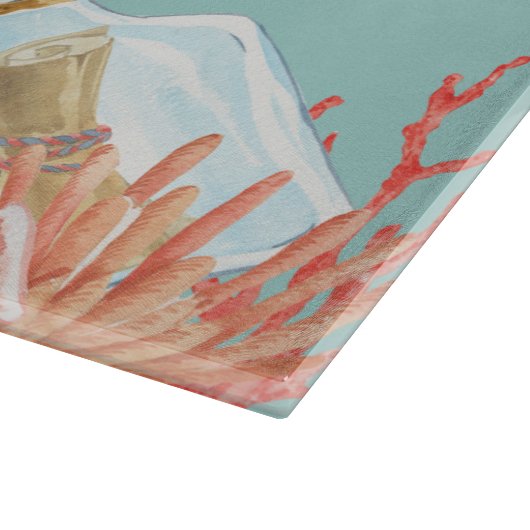 Shell in uw proefthema voor zakdoekjes snijplank (Hoek)