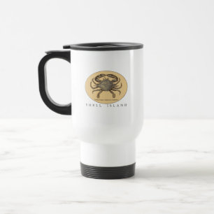 Shell Island Crab Travel Mug Reisbeker