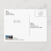 Shell Island Rotsen En Golven Beterschap Ansichtka Briefkaart (Achterkant)