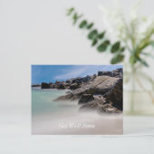 Shell Island Rotsen En Golven Beterschap Ansichtka Briefkaart (Staand voorkant)