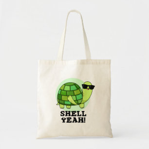 Shell Ja Grappige Tortoise Pun Tote Bag