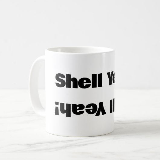 Shell Ja. Koffiemok (Voorkant links)