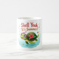 Shell ja! 🐢 Leuke Tropische Schildpad Mok