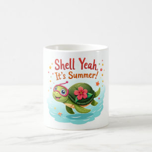 Shell ja! 🐢 Leuke Tropische Schildpad Mok
