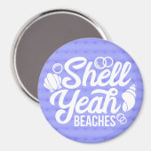 Shell Ja Stranden Cruise Deurdecoratie Magneet (Voorkant / Achterkant)