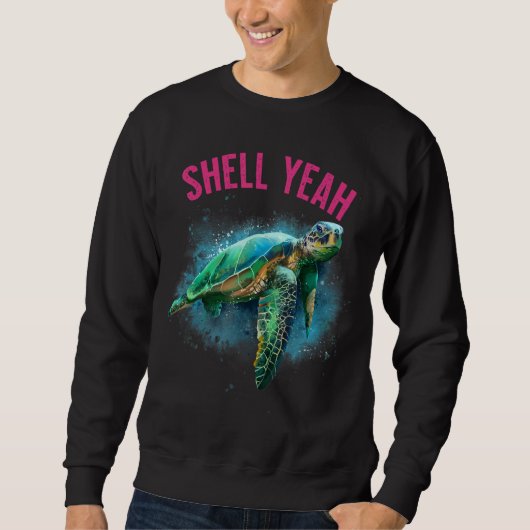 Shell Ja Vacation Beach Zee Turtle Trui (Voorkant)