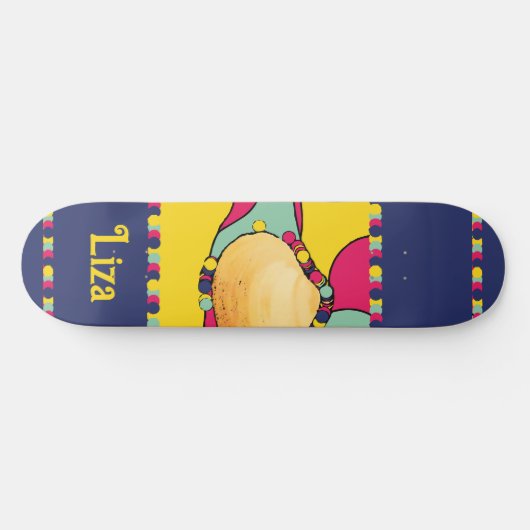 shell modern abstract design strand skateboard (Horizontaal)